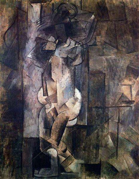 Pablo Picasso Classical Paintings Nude Figure Analytical Cubism